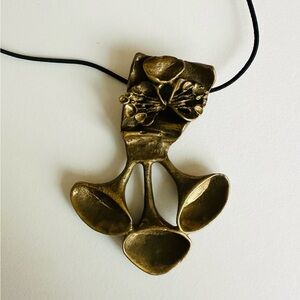 Hannu Ikonen Reindeer Moss Statement Pendant